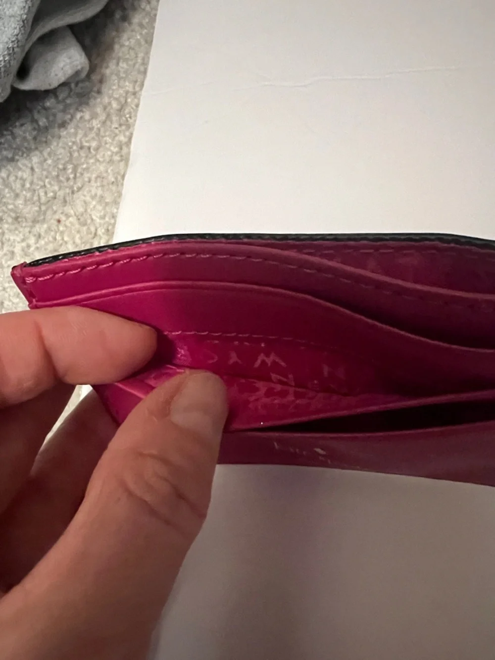 Kate Spade New York Bright Pink Card Case Wallet